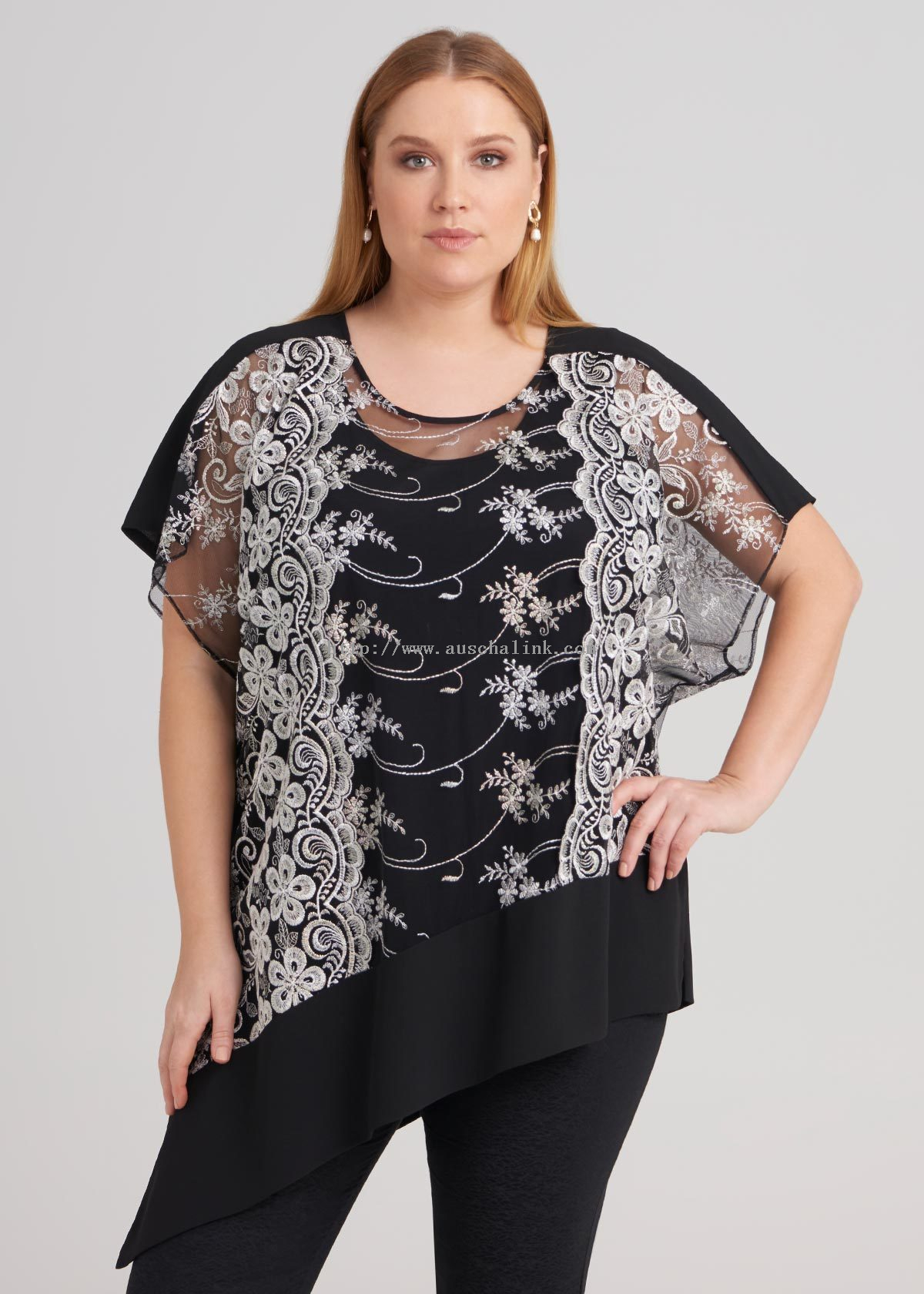 Short Sleeve Embroidery Top