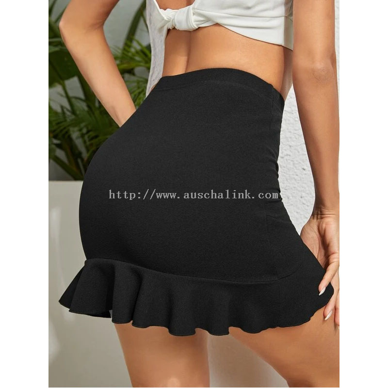OEM/ODM Summer Flounces Hem Fishtail Hem Tight Skirt Women