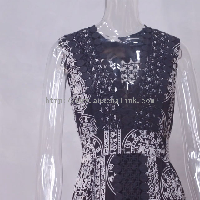 AUSCHALINK- Fashionable Sleeveless V-neck High-waisted Long Elegant Dress
